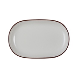 [18001-143033] Modest Brown Magnus Oval Platter 33 cm 